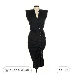 Veronica Beard Black Asymmetrical Dress